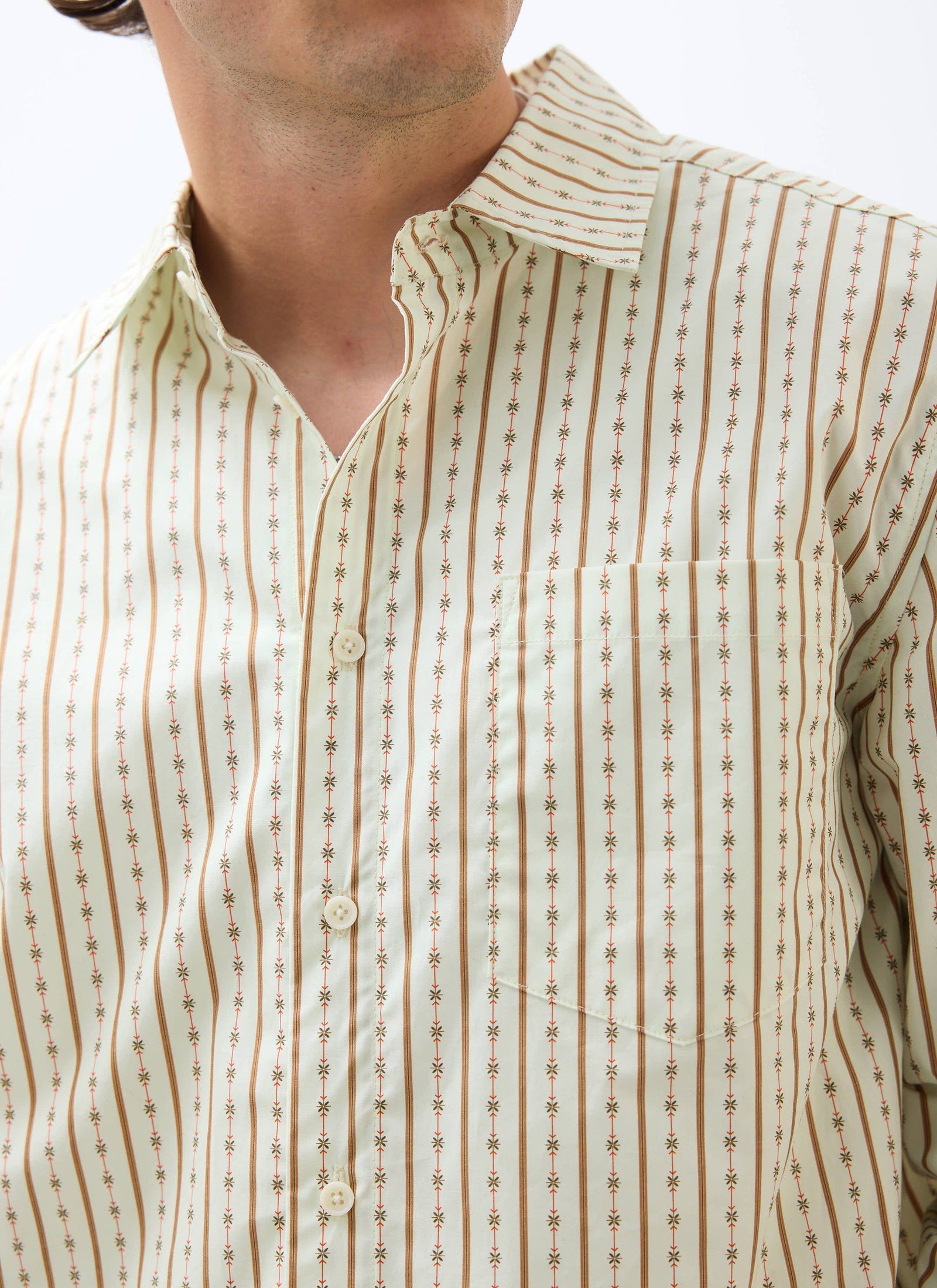 Binding Oversized Pearce Shirt Cotton