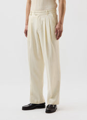 Pleated Lyocell Tailored Trousers Percival X Warren