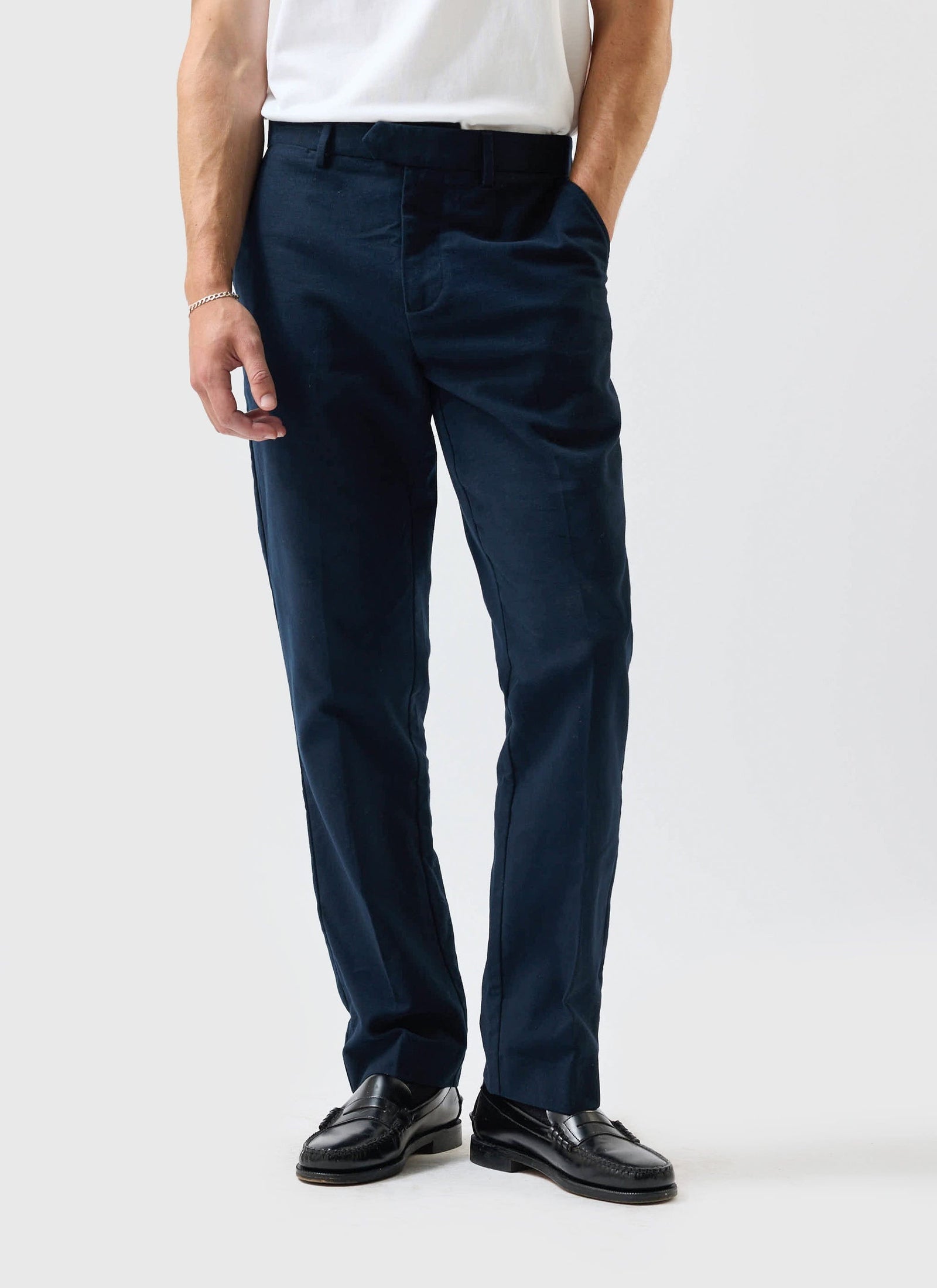 Tailored Moleskin Straight Leg Trousers