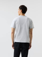 Cropped Regular Fit T Shirt Organic Cotton Grey