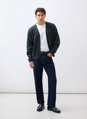 Editor Cardigan Cotton Grey