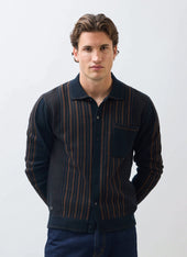 Appendix Long Sleeve Knitted Shirt Cotton With Brown