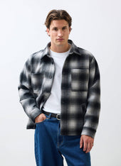 Check Overshirt Grey