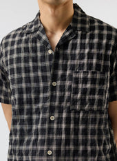 Ryco Cuban Collar Shirt Cotton Check