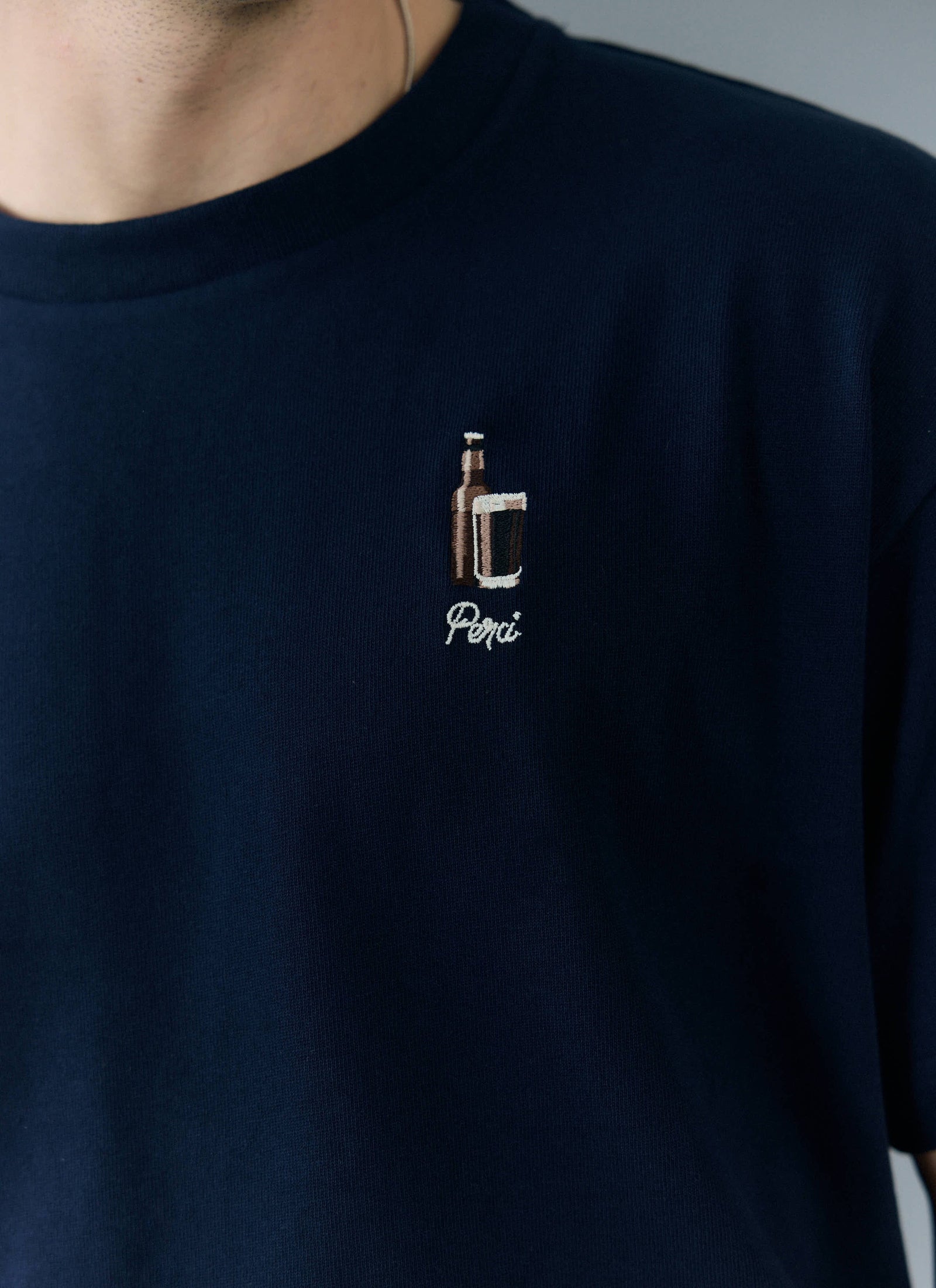 Stout Oversized T Shirt Embroidered Organic Cotton