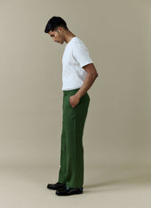 Tailored Linen Trousers | Forest