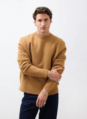 Felted Relaxed Jumper | Wool | Brown