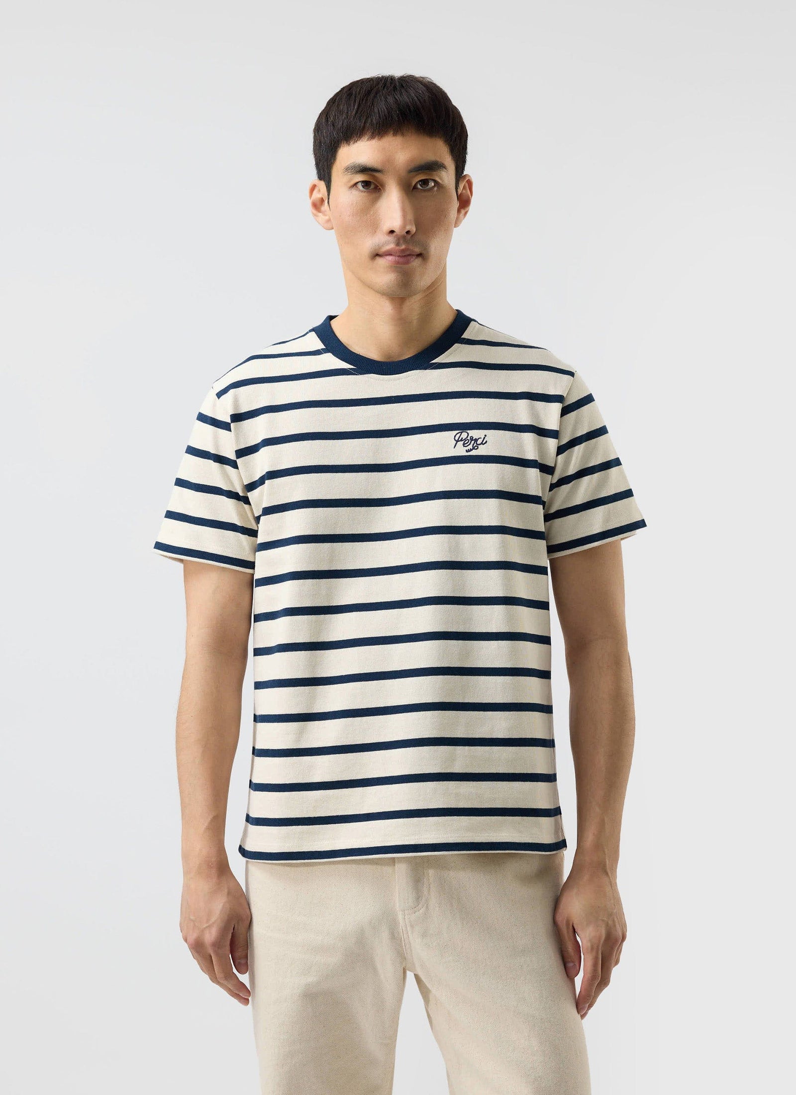 Breton Stripe T Shirt Organic Cotton With