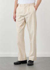 Program Pleated Trousers | Cotton | Cream