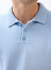 Verso Short Sleeve Knitted Shirt Cotton Heather