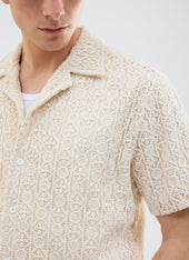 Elio Crochet Cuban Shirt