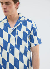 Market Diamond Cuban Shirt Cotton With