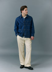 Gove Chore Jacket Denim Mid Wash