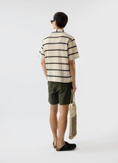 Crochet Groundsman Cuban Shirt With Black