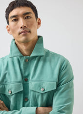 Suede Western Jacket Percival X Warren Green