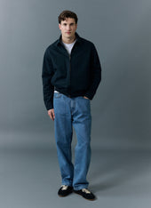 Relaxed Leg Jeans Cotton Light Wash Blue
