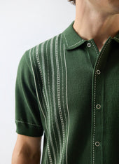Accolades Knitted Short Sleeve Shirt Cotton