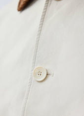 Cord Collar Relaxed Trench Coat Cotton