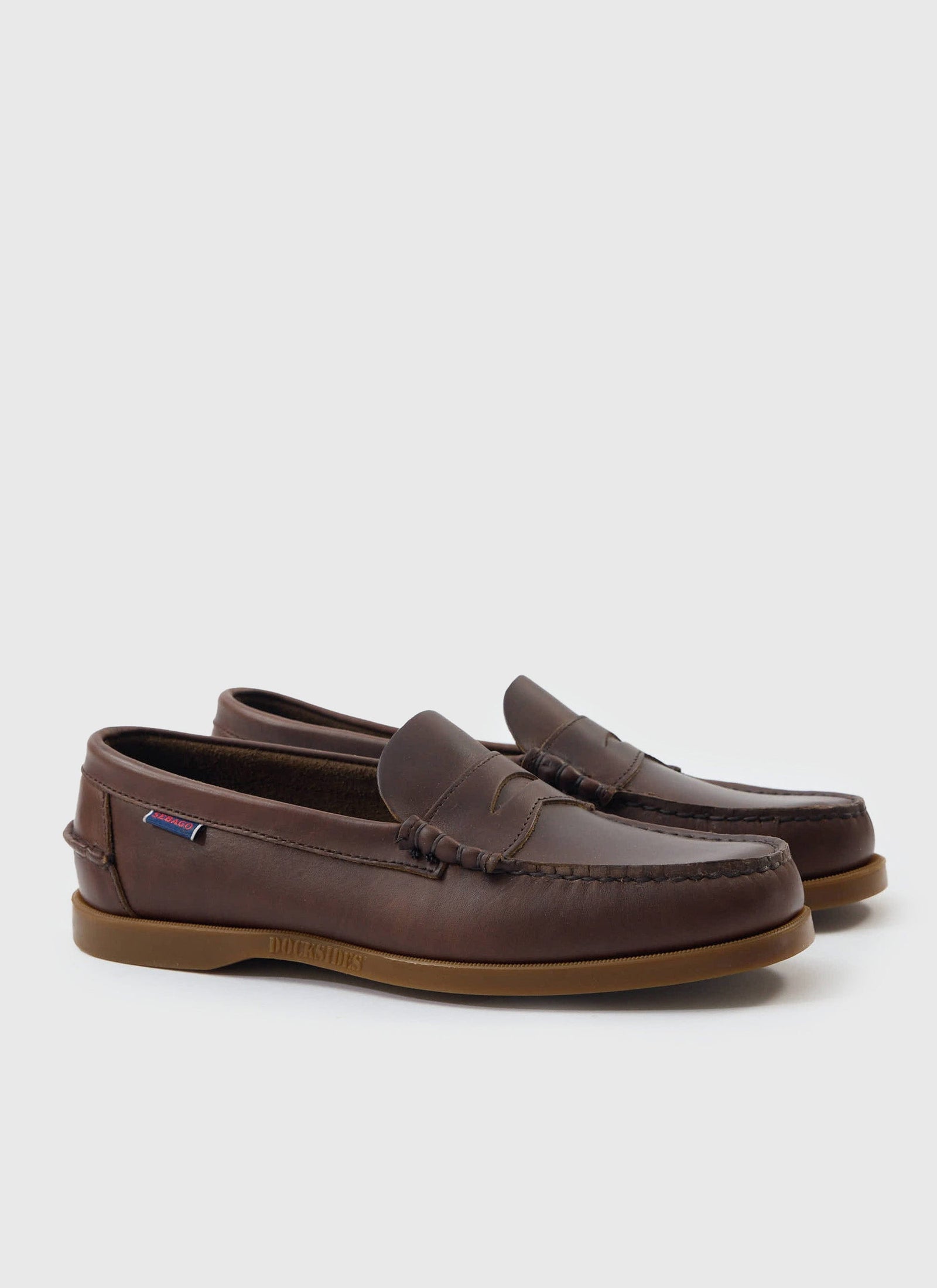 Sebago Dolphin Waxed Loafer Dark Brown
