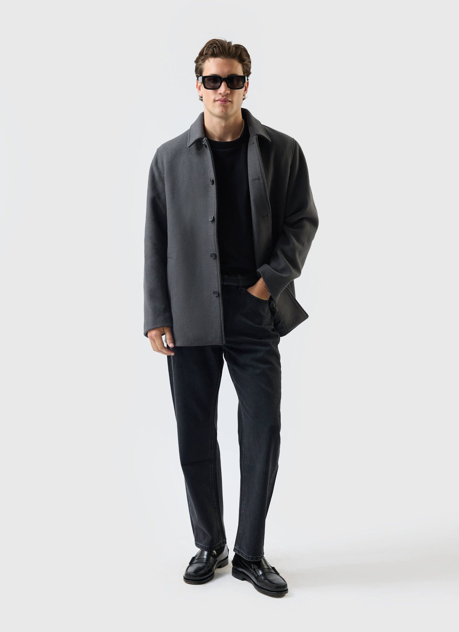 Peacoat Melton Wool