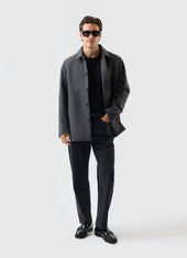 Peacoat | Melton Wool | Charcoal