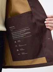 Sherlock Short Trench Coat Waterproof With Cinnamon