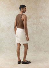 Leon Ribbed Vest Cotton