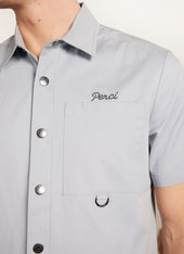 Auxiliary Boxy Clerk Shirt | Light Blue