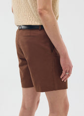 Pleated Linen Shorts