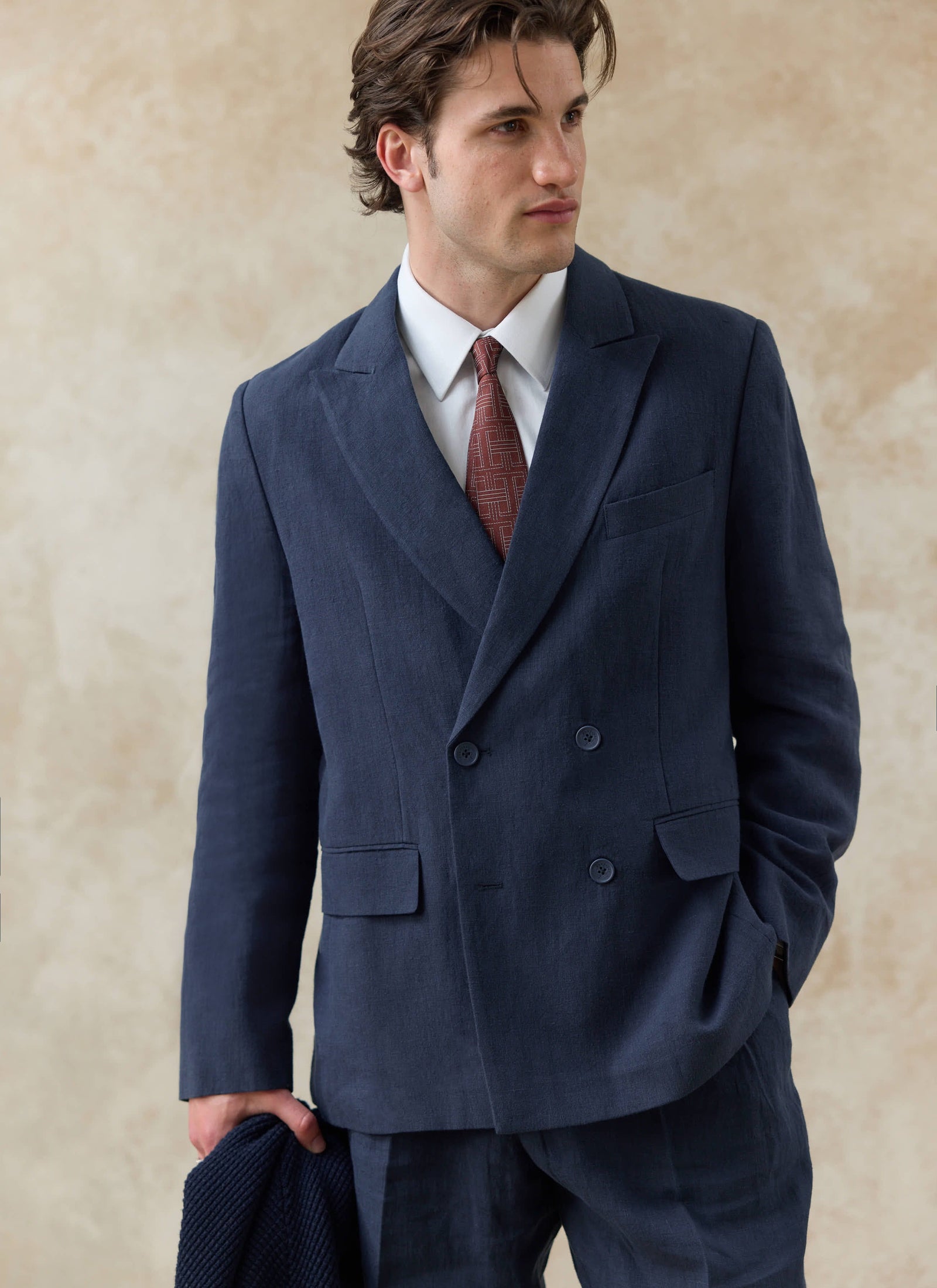 Clifton Double Breasted Blazer Linen