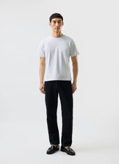 Cropped Regular Fit T Shirt Organic Cotton Grey
