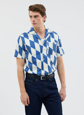 Market Diamond Cuban Shirt Cotton With