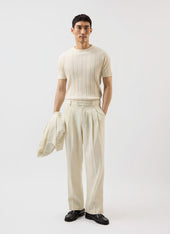 Pleated Lyocell Tailored Trousers Percival X Warren