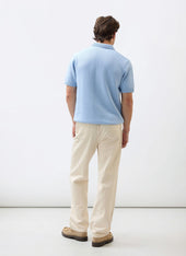 Verso Short Sleeve Knitted Shirt Cotton Heather