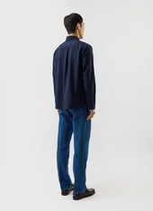 Men S Pleated Shirt Percival X Warren Blue