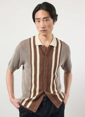 Teramo Knitted Polo Shirt | Cotton | Ecru