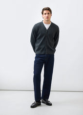 Editor Cardigan Cotton Grey