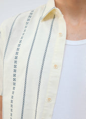 Cross Stitch Boxy Clerk Shirt