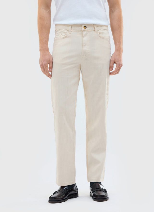 Rocco 5 Pocket Trousers | Cotton | Cream