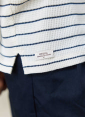 Ernie Waffle Long Sleeve T Shirt Organic Cotton Stripe