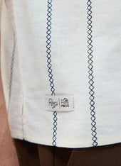 Cross Stitch Boxy Clerk Shirt