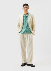 Drape Cuban Shirt Percival X Warren Green