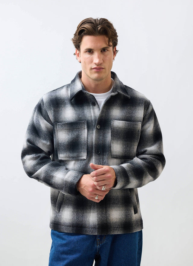 Check Overshirt | Grey