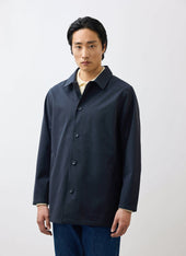 Sherlock Short Trench Coat Waterproof Midnight With Olive