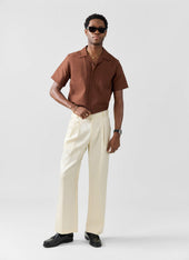 Short Sleeve Cuban Shirt Linen