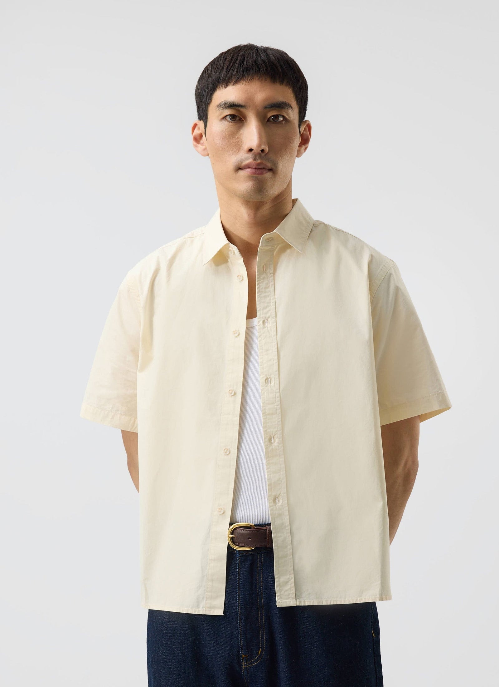 Boxy Cropped Clerk Shirt