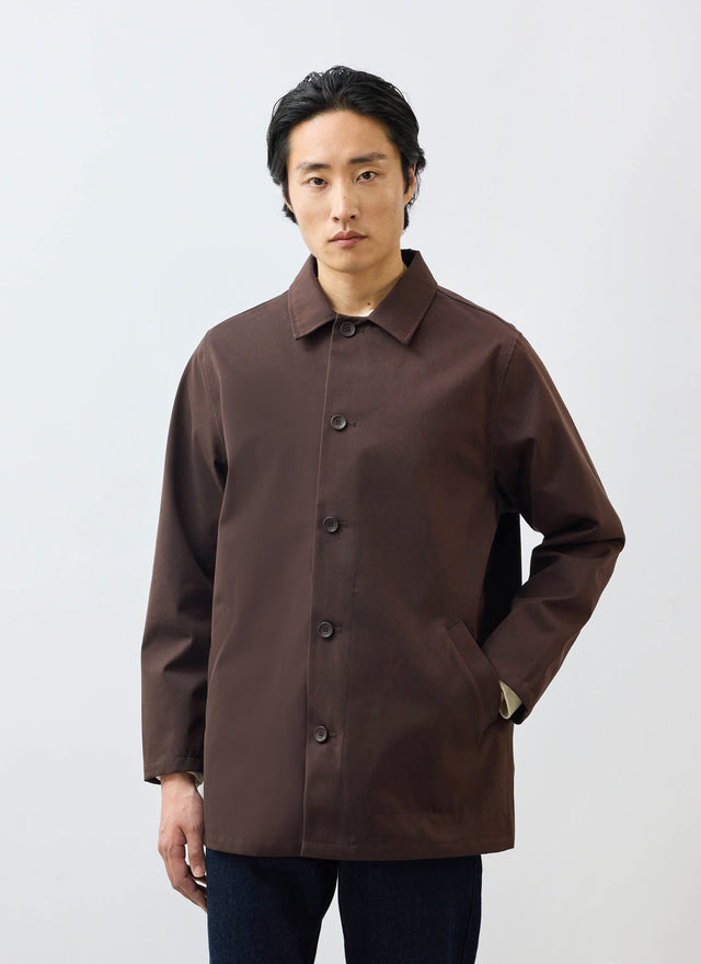 Sherlock Short Trench Coat | Waterproof | Espresso with Cinnamon