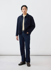 Heavy Wool Overshirt | Navy
