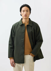 Sherlock Short Trench Coat | Waterproof | Forest with Check