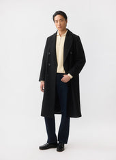 Double Breasted Overcoat Wool